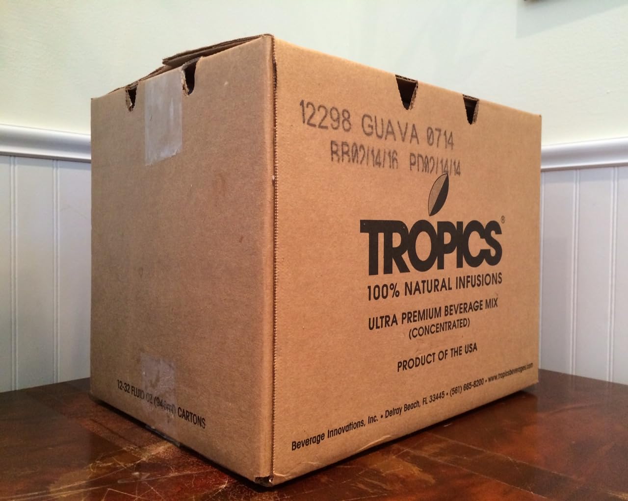 Tropics Mango Drink Mix, 32 Ounce -- 12 per case.