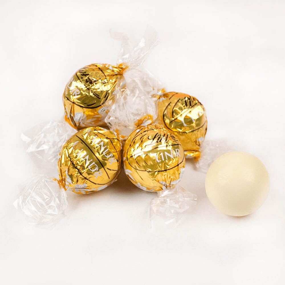 108ct Gold White Chocolate Bulk Individually Wrapped Candy Truffles For Candy Bowls, Goodie Bags, Dessert Tables, Gifts For Guests & More (3lb Bag)