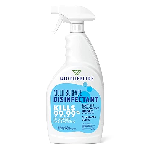 Wondercide - Multi-Surface Disinfectant Spray - Kills 99.99% Viruses & Bacteria - Fragrance Free Cleaner with Hypochlorous Acid for Home, Kitchen, Pet