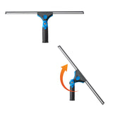 Unger 18-inch Professional Grip Swivel Squeegee - Professional Grade Window Squeegee for the Home, Large Squeegee for Glass Window Cleaning