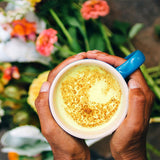Banyan Botanicals Turmeric Milk - Organic Turmeric Latte Mix with Ashwagandha & Cardamom - Instant Caffeine Free Golden Milk with Maple Sugar - 4.3