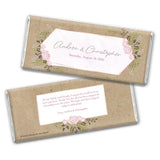 Rustic Wedding Favors for Guests Personalized Chocolate Bars (24 Pack) - Bridal Shower Favors for Guests, Wedding Candy