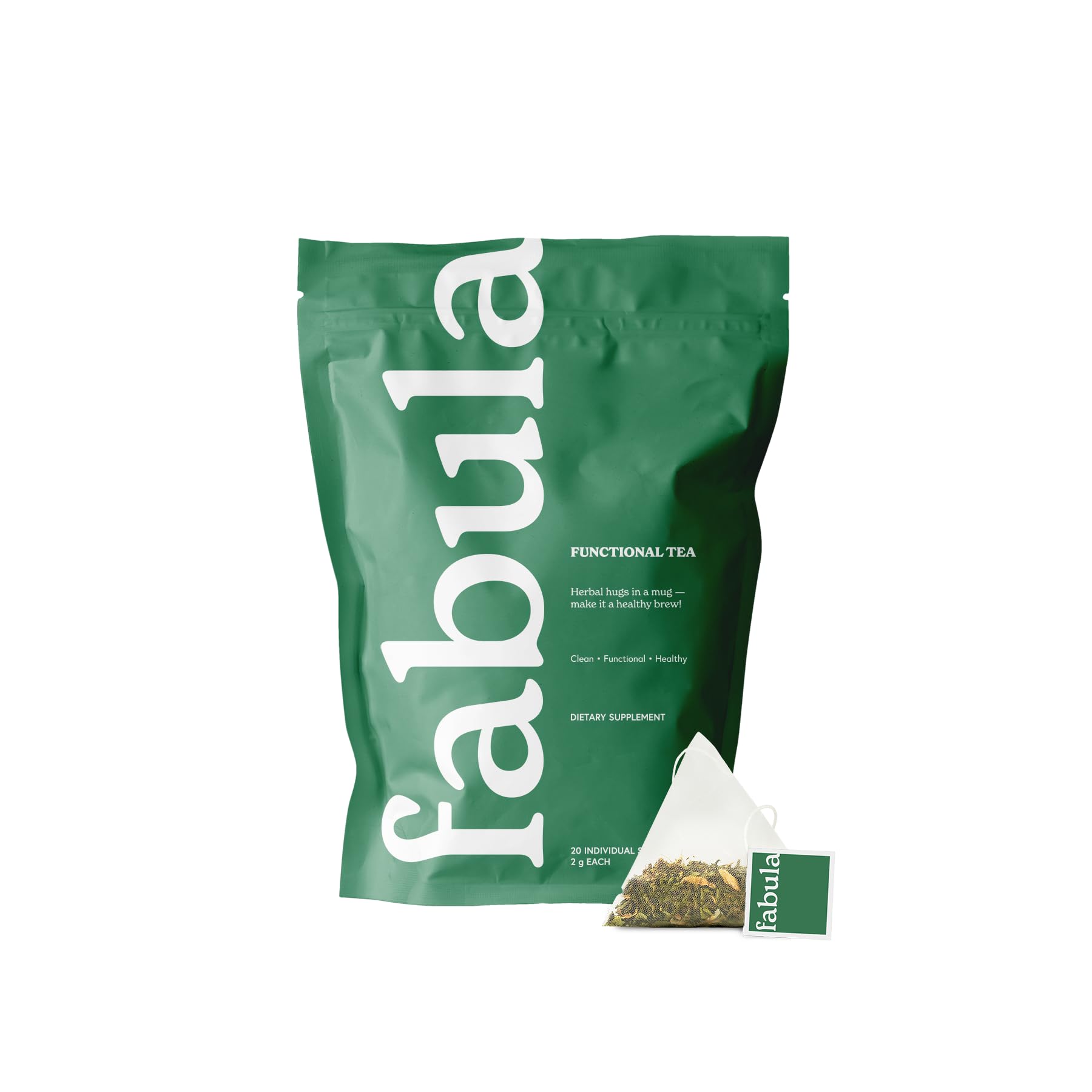 Fabula Menopause Herbal Tea - Organic Herbal Blend for Menopause Support, with Peppermint, Lemon Balm & Black Cohosh - Caffeine-Free, Stress Relief