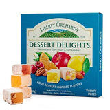 Liberty Orchards, Dessert Delights - Fruit and Nut Candies - Turkish Delights Lokum Candy - Natural, Vegan, Gluten-Free - 10 Oz.