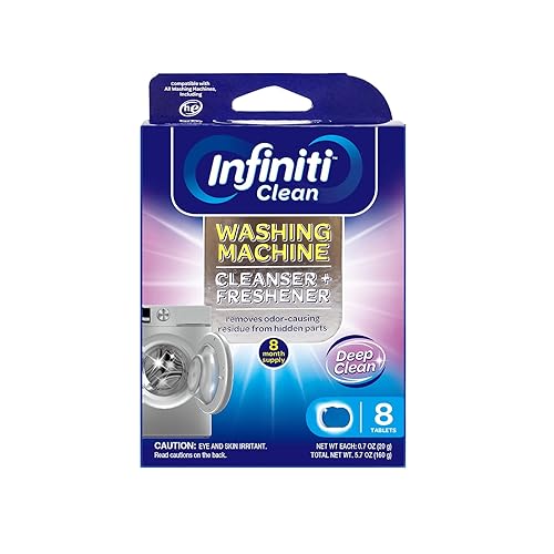Infiniti Clean Washing Machine Cleaner Tablets 8 Pack - Washer Machine Cleaner Tablets for Top Loader