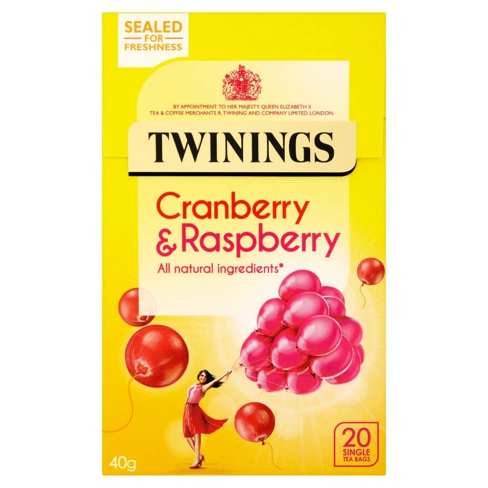 Twinings Cranberry & Raspberry Teabags - 4 x 20's