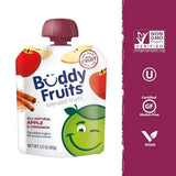 Buddy Fruits Snacks To Go Cinnamon Unsweetened Applesauce 3.2oz Pouch (Pack of 70) Gluten-Nut-Dairy-Preservatives-BPA Free, Non GMO, Kosher