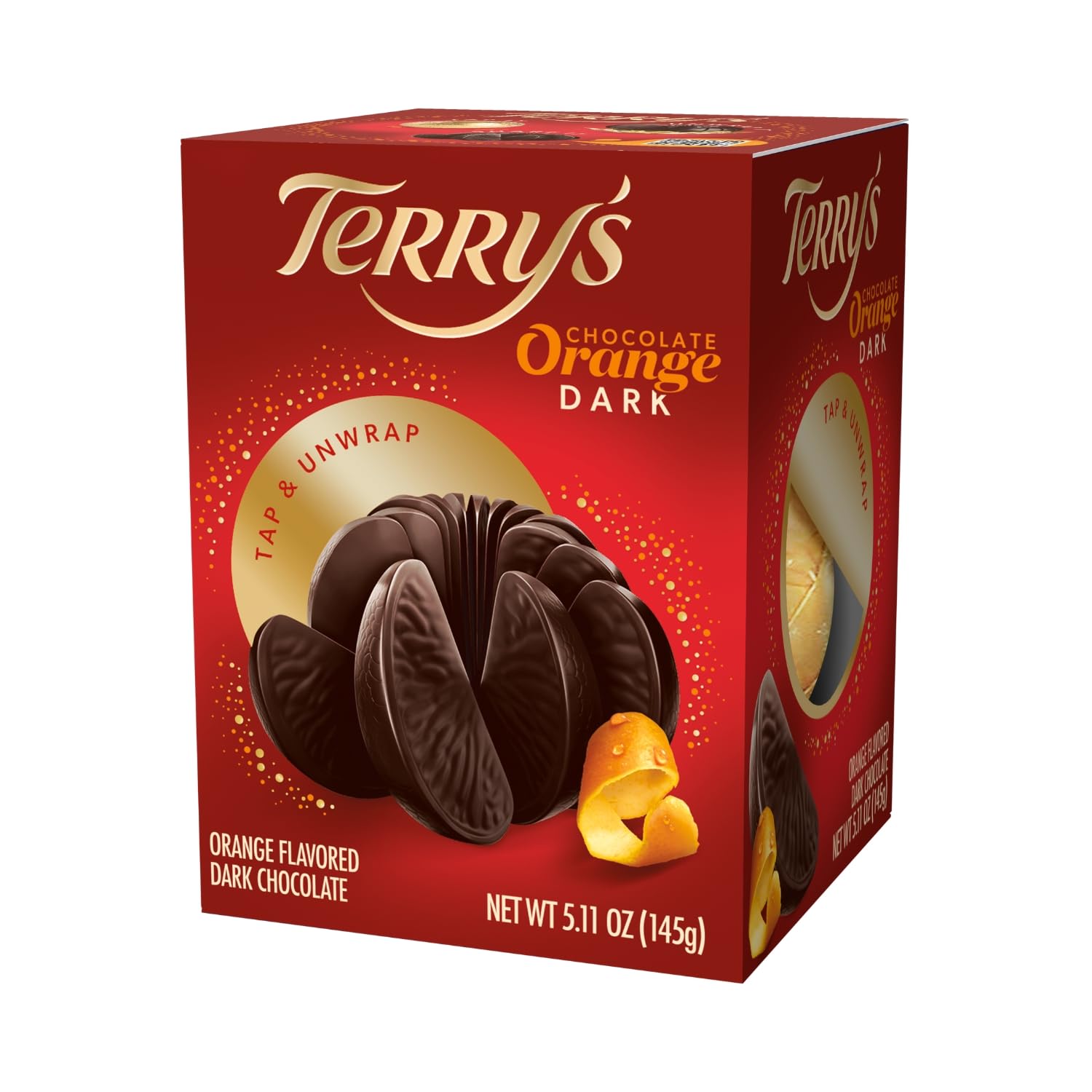 Terry's Dark Chocolate Orange - Pack of 3-5.11 oz - Holiday Classic Dark Chocolate Orange
