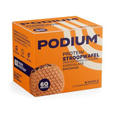 PODIUM Protein Stroopwafel, Chocolate Brownie, Pre & Post Workout Snack, Box of 8 Wafels