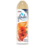 Glade Air Freshener Spray 8 Oz Collection 4 Flavors: Lavender & Peach Blossom, Hawaiian Breeze, Clean Linen & Apple Cinnamon. Pack of 4.
