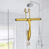 Shower Squeegee and Window Squeegee, Stainless Steel, 100% Streak-Free, Cleaner for Bathroom Showers Glass Doors, Home Mirrors, Car Windows Wiper