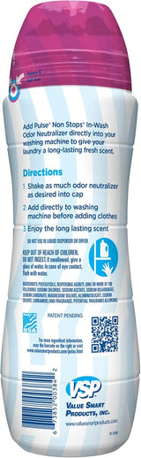 PULSE Non Stops Laundry Scent Boosters - Fresh Spring Scent - Odor Neutralizer Beads - Long Lasting Fragrance (20.1 oz)