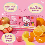 Hello Kitty Fruit Gummies - 3 Individual Packs (3.1oz Each) Assorted Flavors Fun Shape Snacks