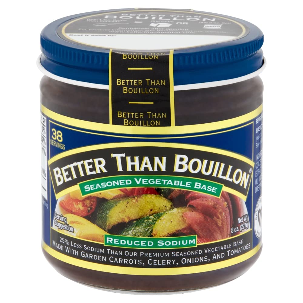 Better Than Bouillon Reduced Sodium Seasoned Vegetable Base, 8 oz
