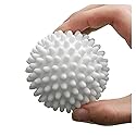 Laundry Dryer Balls Set, Anti-Tangle Washing Machine Tool for Softening Clothes, Reusable Fabric Softener Alternative with Spike Design(White 1pc)