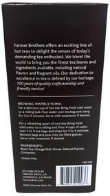 Farmer Brothers Premium: Orange Spice Hot Tea - 2/25 ct boxes