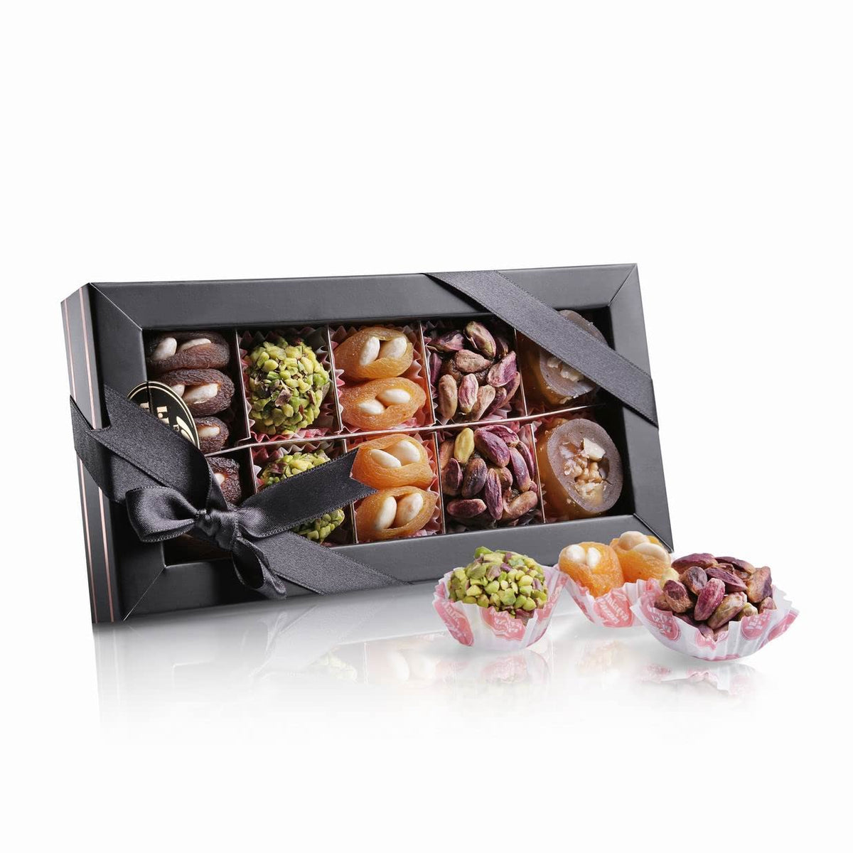 Malatya Pazari Stuffed Dried Fruits and Turkish Delight with Nuts, 7.1oz