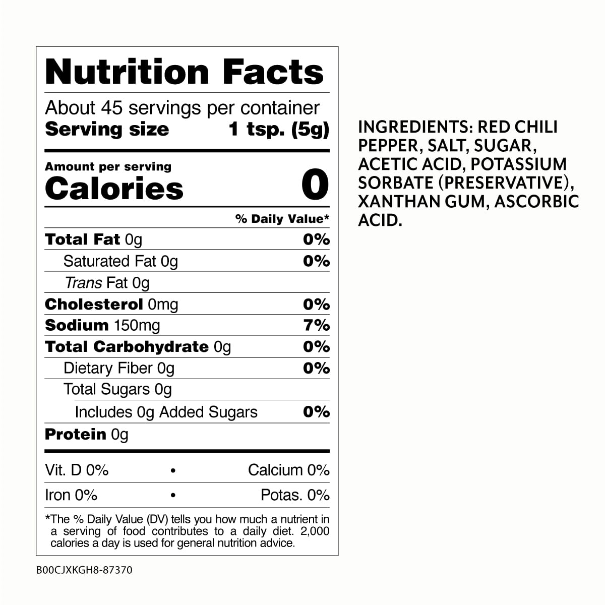 Roland Foods Sambal Oelek Sauce, 8 Ounce Bottle, Pack of 12
