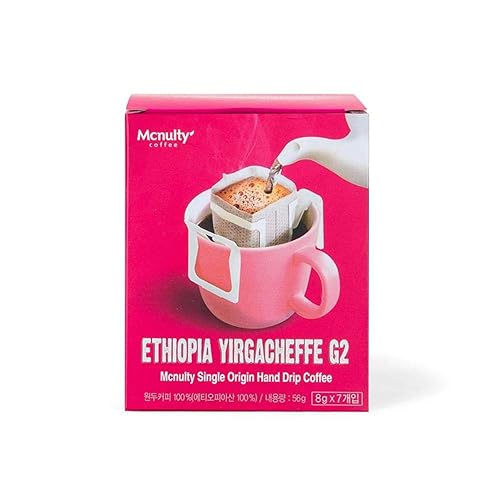 Mcnulty Hand Drip Roasted Bean 8g 7 Bags Coffee Mix Sticks (Ethiopia Yirgacheffe)
