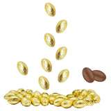 10 Pounds Easter Belgian Milk Chocolate Golden Eggs - Gold Foil Wrapped Chocolate Eggs for Easter Baskets and Hunts - Kosher Certified Dairy - Approx