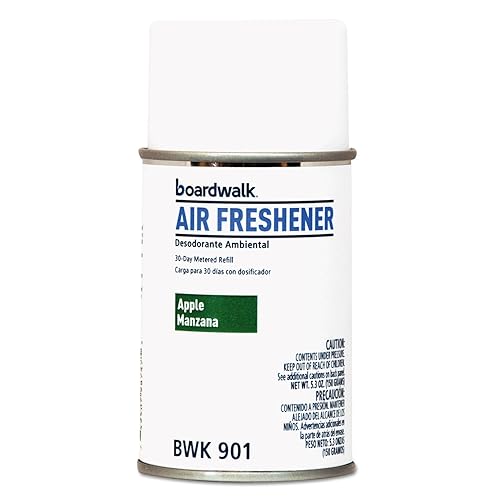 Metered Air Freshener Refill, Apple Harvest, 5.3 oz Aerosol, 12/Carton