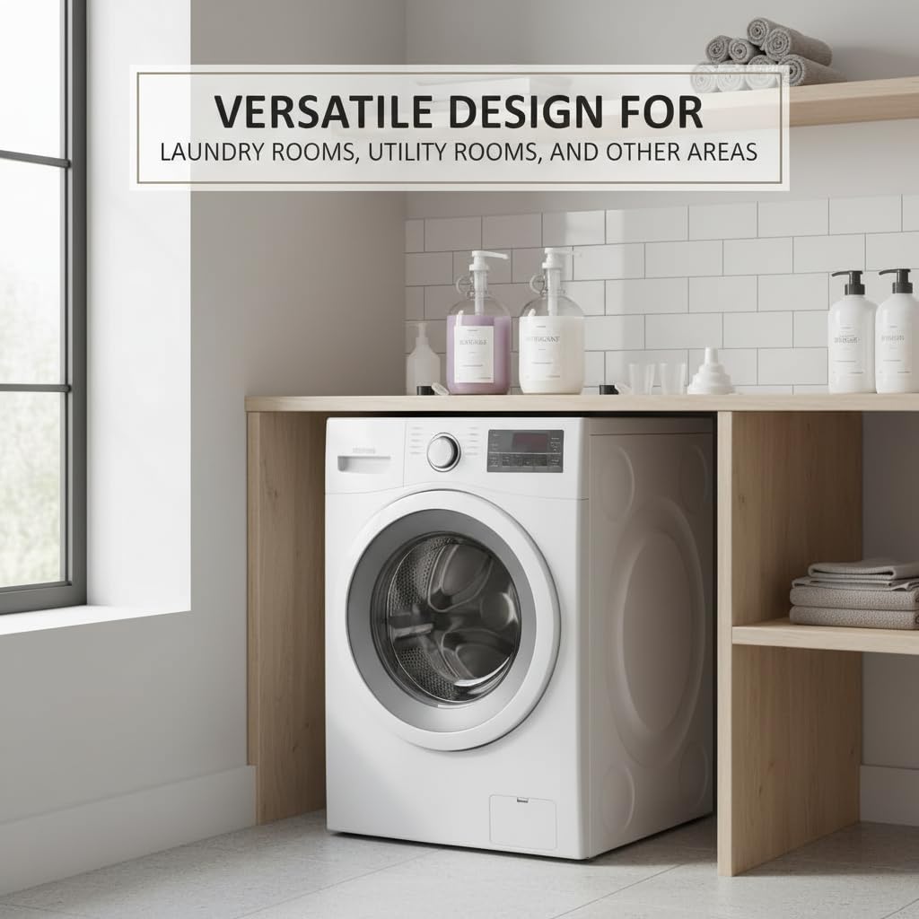2 Pcs Glass Liquid Laundry Detergent Dispenser, Half Gallon Laundry Soap Dispenser for Laundry Room (64 oz. Each), Laundry Detergent Bottles with Pump