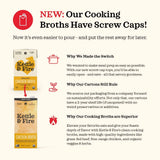 Kettle & Fire Organic Vegetable Cooking Broth Low Sodium, 32 Ounce