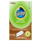 Pledge Dust It Fluffy Duster Starter Handle 2 Refills, White, 3 Count