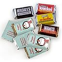 Christmas Candy 75ct Personalized Holiday Snowman Miniatures Chocolate (75 Count) Assortment of Krackel, Mr. Goodbar, Milk & Dark Chocolate