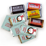 Christmas Candy 75ct Personalized Holiday Snowman Miniatures Chocolate (75 Count) Assortment of Krackel, Mr. Goodbar, Milk & Dark Chocolate