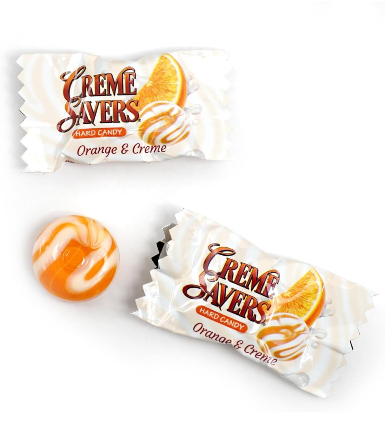 Creamy Delight Hard Candy | Original Classic Creamy Delight Individually Wrapped Candies | The Taste of Fresh Strawberries or Orange Swirled in Rich
