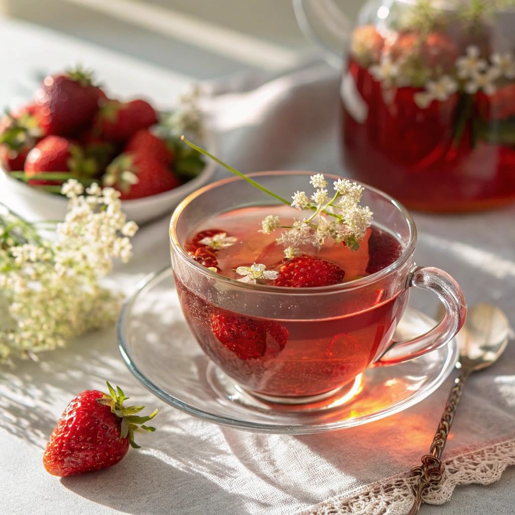 Clipper Tea, Strawberry and Elderflower, Organic, Plant-Based, Caffeine-Free, Great Over Ice, 1 Pack, 20 Unbleached Tea Bags