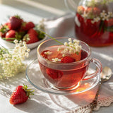 Clipper Tea, Strawberry and Elderflower, Organic, Plant-Based, Caffeine-Free, Great Over Ice, 1 Pack, 20 Unbleached Tea Bags