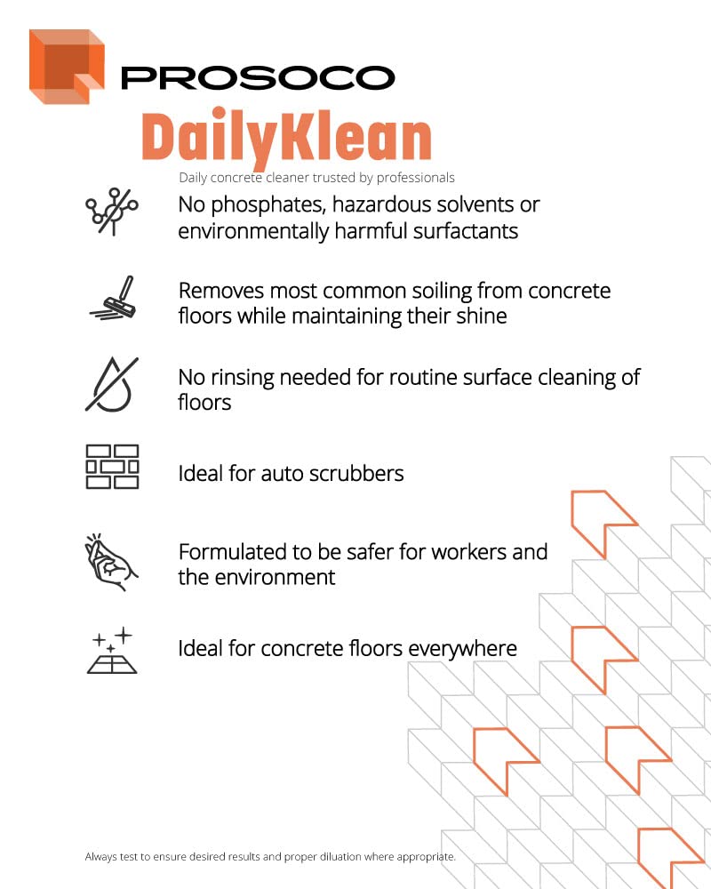 Prosoco DailyKlean | Economical Daily Maintenance Concrete Floor Cleaner - Trusted by Professionals