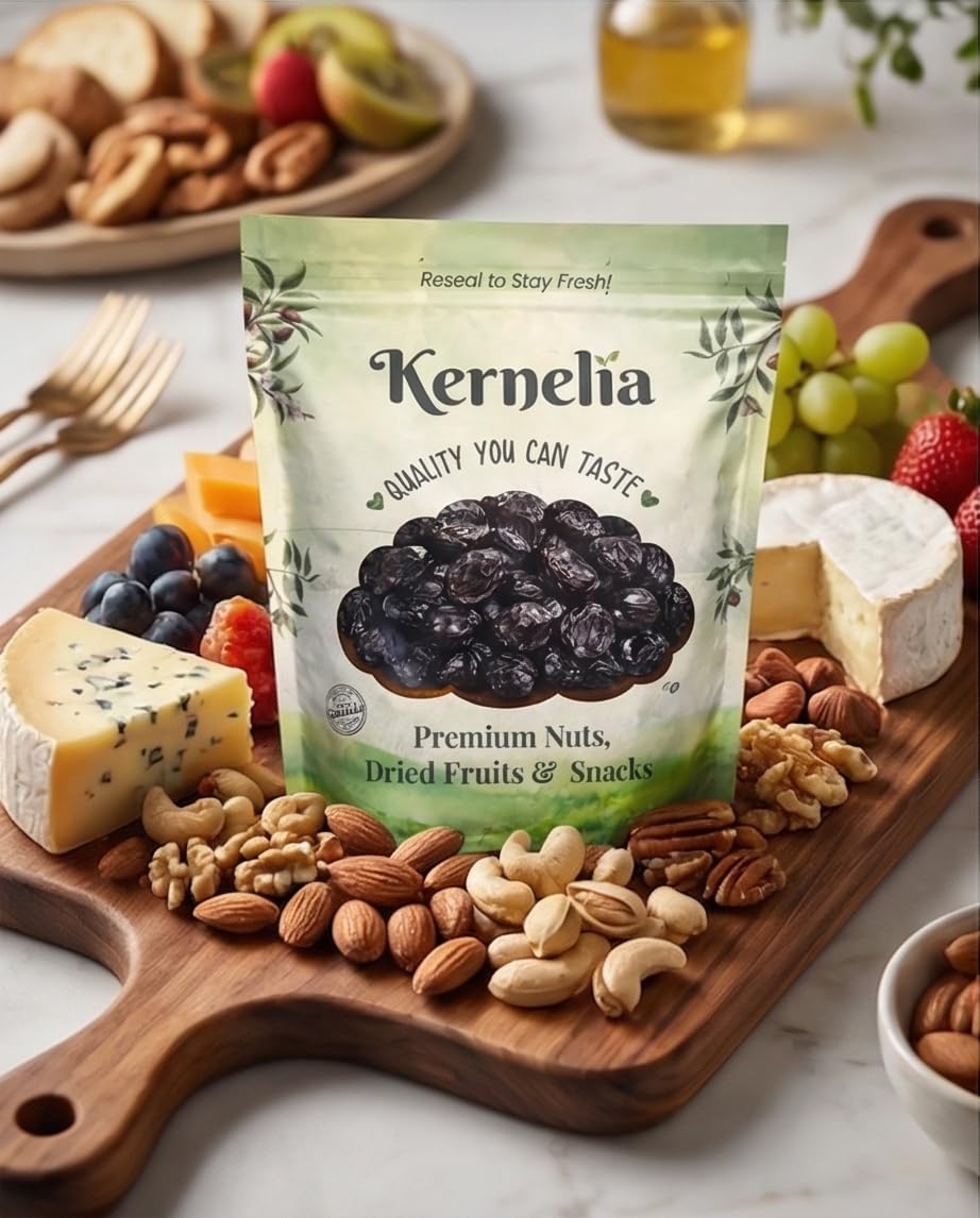 Black Raisins Seedless Naturally Dried, Soft Chewy Dried Grapes Snack, Naturally Sweet Raisins for Baking, Oatmeal, Yogurt, Trail Mix, Packed in a