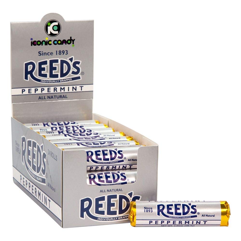Reed’s Peppermint Candy Rolls | Traditional Peppermint Hard Candy | Reed’s Candy Peppermint Minty Fresh And Surprisingly Sweet Brought To You By