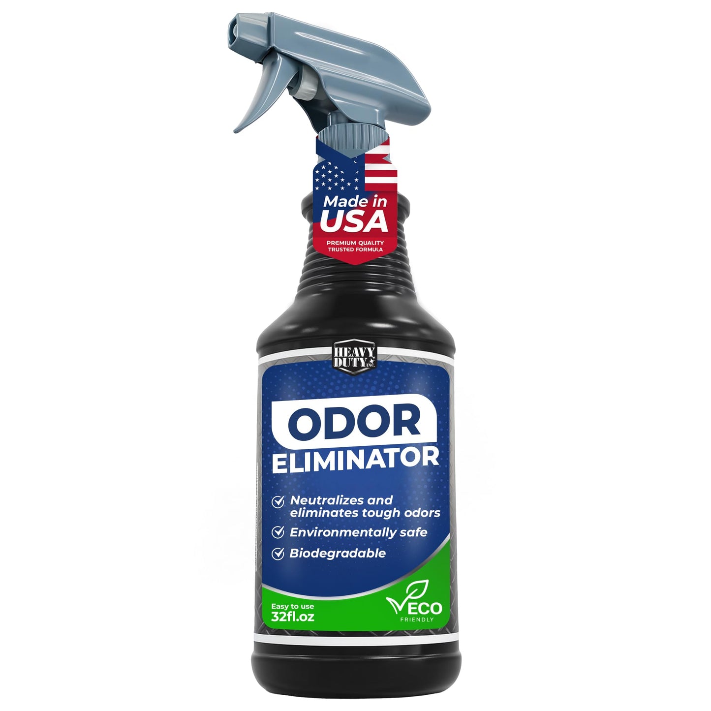 Heavy Duty Odor Eliminator Spray - 32 fl oz - Professional Strength Deodorizer for Pet, Food & Fire Odors - Non-Toxic, Fast-Acting & Residue-Free