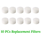 Valdotek 10 Pcs Replacement Sponge Filters for Compressor System Cool Mist 19/32 Inch Diameter (Filters10)