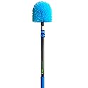 EVERSPROUT 5-to-12 Foot Cobweb Duster and Extension-Pole Combo (20 Foot Reach, Soft Bristles) | Hand Packaged | Lightweight, 3-Stage Aluminum Pole |