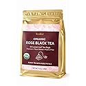 Organic Rose Black Whole Leaf Pyramid Tea Bags - USDA Organic, Plant-Based & Plastic-Free Tea Bags, Smooth Floral Black Tea, 60 Count by Tealise