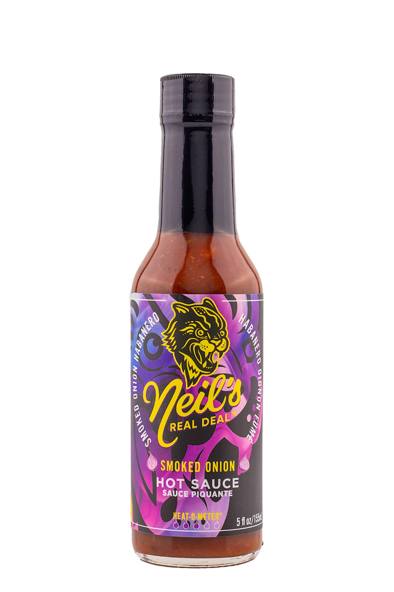 Smoked Onion Hot Sauce By Neil's Real Deal, Mild Hot Sauce With Flavors Of Smoked Onion, Garlic & Habanero Peppers, Made With All Natural Ingredients