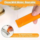 CLIATQIVD 2-piece set Stainless Steel Cleaning Eraser Kitchen Cleaner for Limescale Rust Water Stain Remover Multi-Purpose Scrubber for Cookware Sink