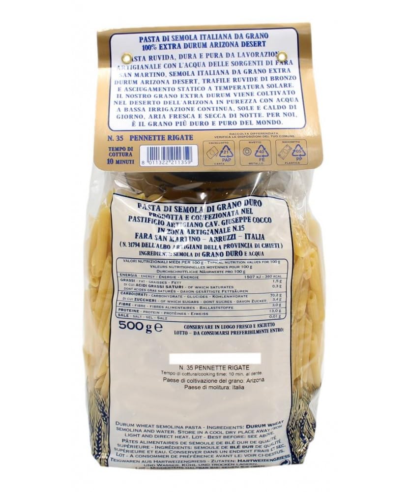 Giuseppe Cocco Pennette Rigate 500g