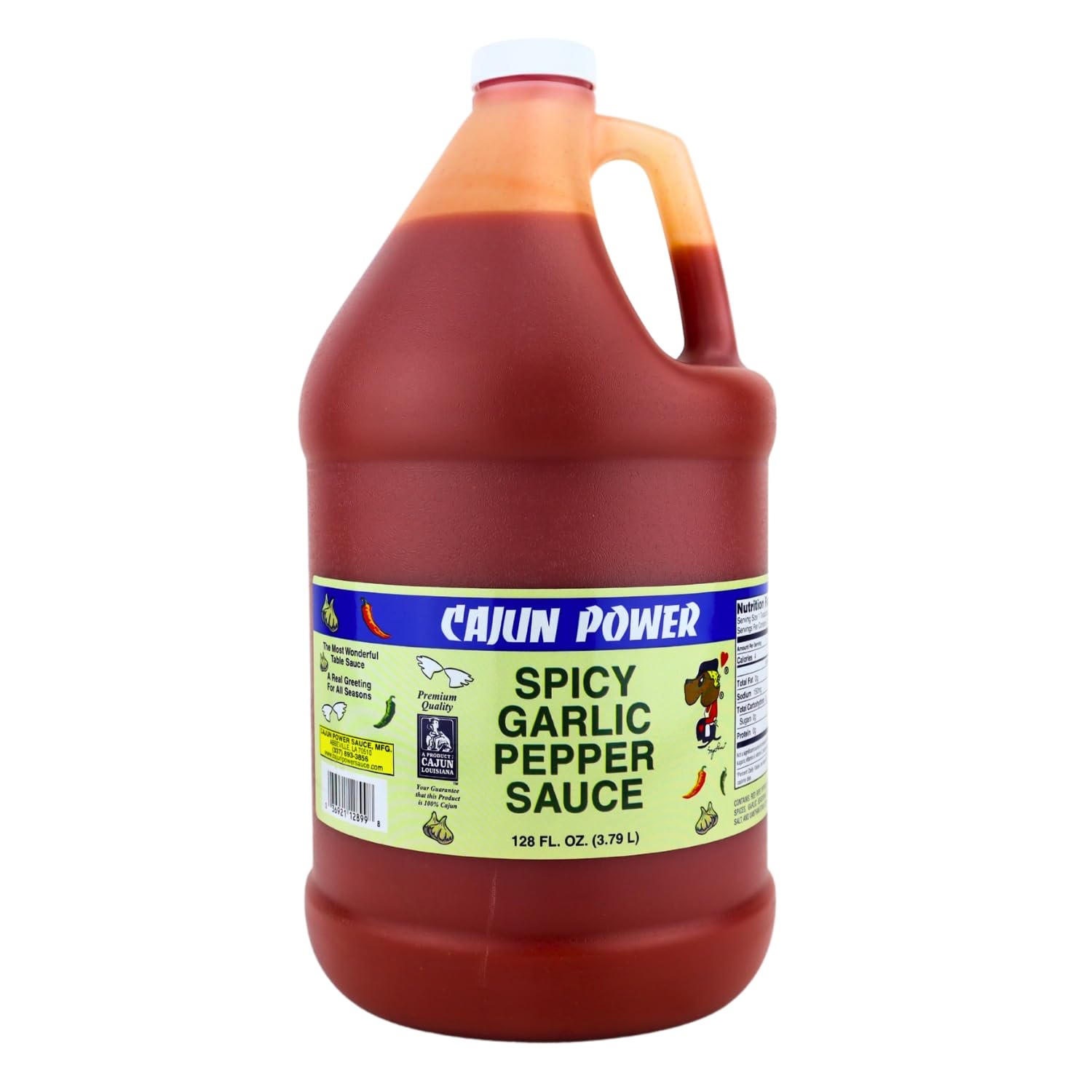 Cajun Power garlic sauce - Authentic Louisiana Flavor, Gourmet Cooking Sauce, Perfect for Cajun Recipes, Marinades, Grilling, and Dipping (1 Pack
