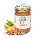 Big Spoon Roasters Fiji Ginger Almond Butter with Sea Salt - Keto Friendly, Low Sugar Almond Butter - Crunchy & Bee-Friendly Almonds - Gourmet, Pure