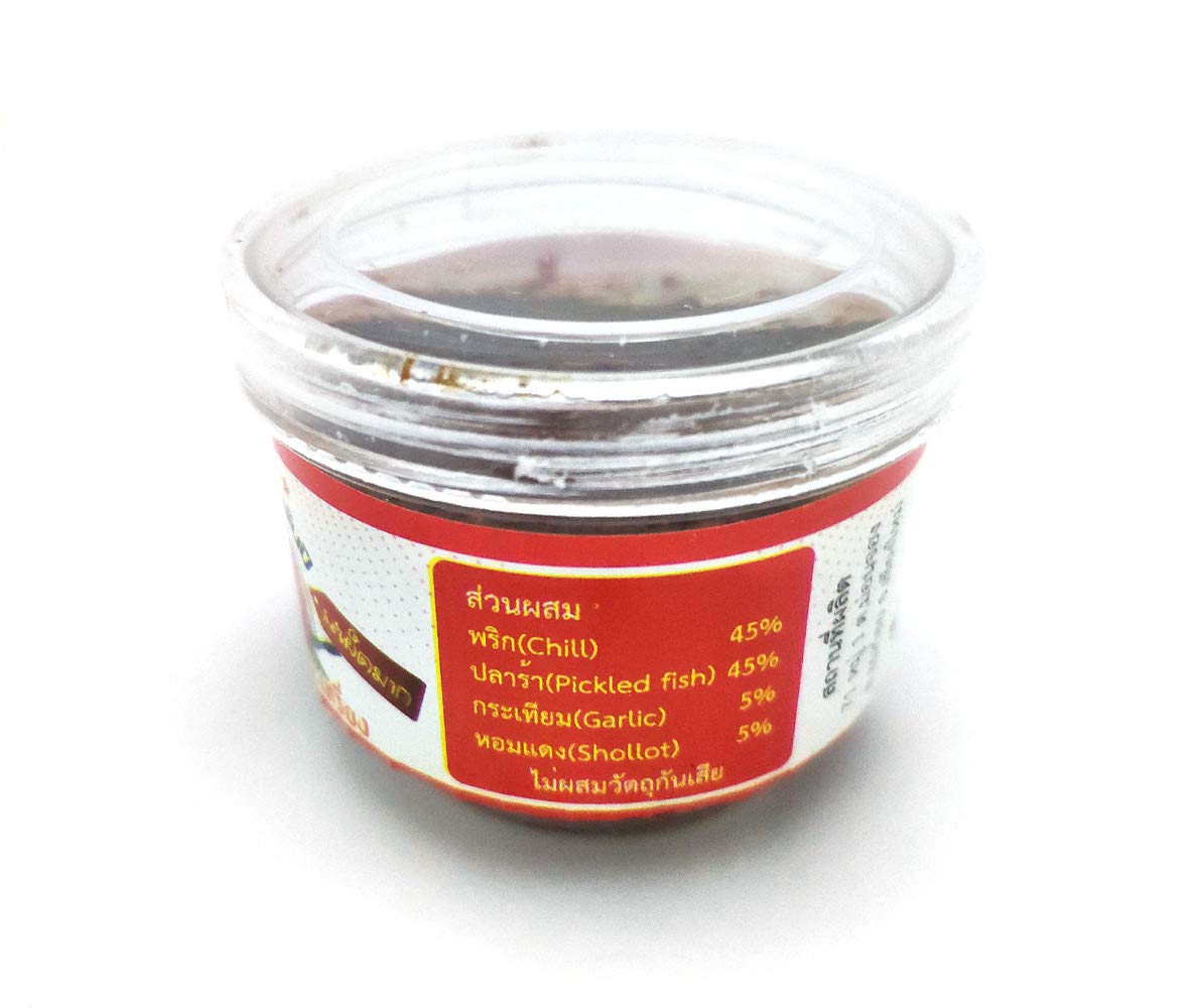 1000years Roses Brand Namprik Ta-dang instant Thai Karen Tribe Tadang Spicy Paste 60 grams ready to eat with Hot Rice Extra Hot until you Scream Must
