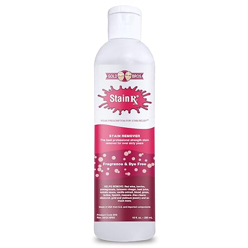Stain Rx Stain Remover, Effectively Eliminates Stains from Wine, Berries & Blood on Fabrics, Carpets, Upholstery & Jewelry, Dye-Free, Free from