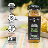 Watkins 1868 Organic Grilling Chili Lime Seasoning, 3.7 oz (Pack of 1)