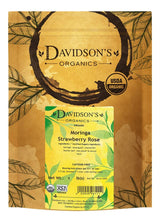 Davidson's Organics, Moringa Strawberry Rose, Loose Leaf Tea, 16-Ounce Bag