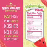 Wiley Wallaby Mini Licorice Bites 2.0 Ounce Classic Gourmet Soft & Chewy Australian Watermelon Licorice Candy Bags, 18 Pack